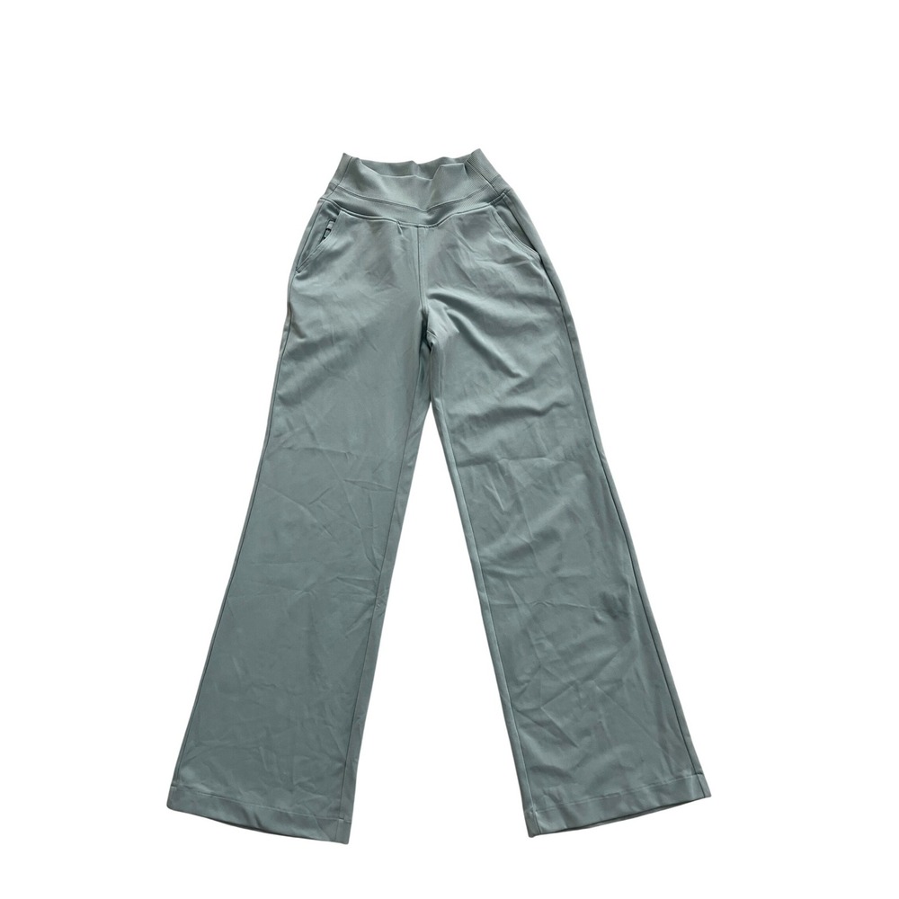 Yogalicious Lux Laila Flare Pants Sage Green High Waist Ribbed XS RN144527